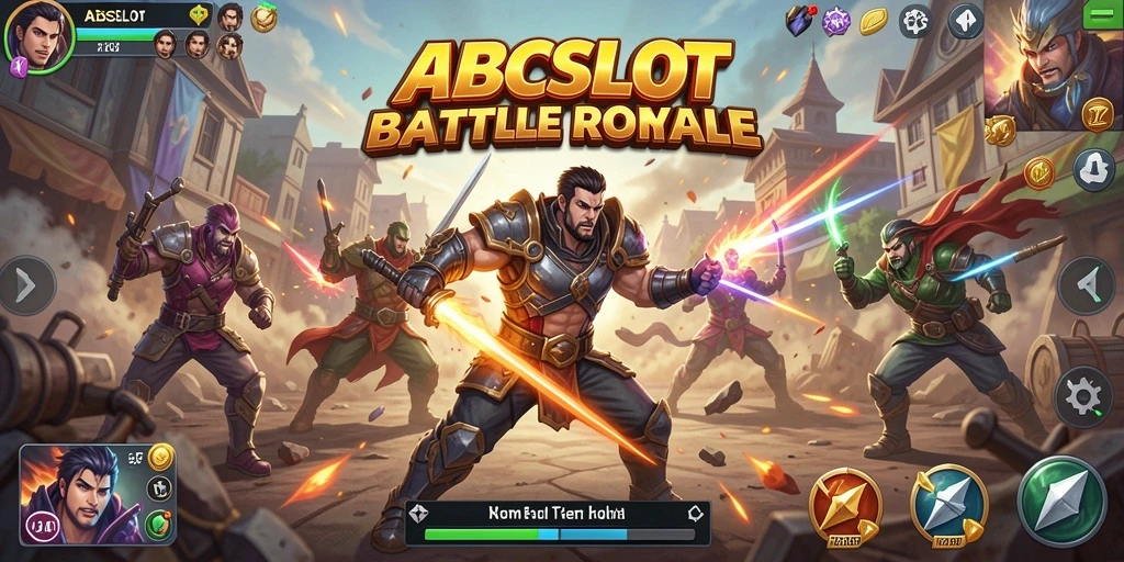 Tangkapan layar gameplay mendebarkan dalam Battle Royale di ABCSLOT.
