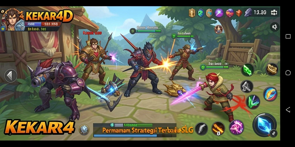 Tampilan gameplay KEKAR4D yang menegangkan dan penuh strategi.