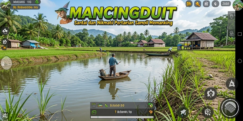 Gameplay seru MANCINGDUIT dengan pertanian dan memancing.