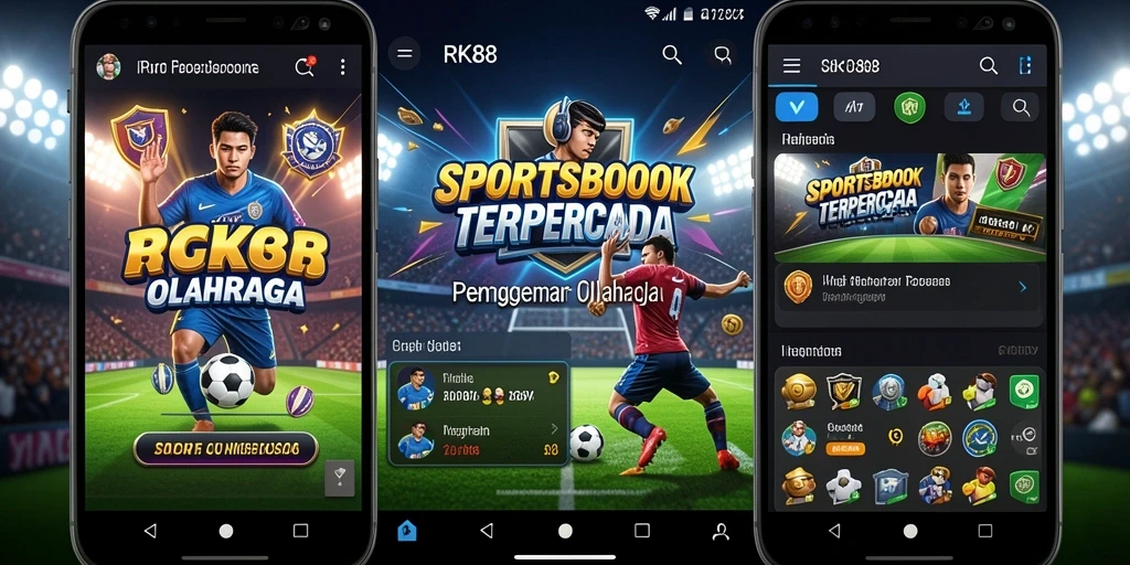 Tampilan gameplay RK88 yang menarik di aplikasi Sportsbook.