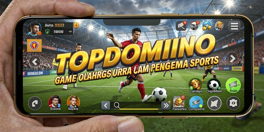 Tampilan seru gameplay olahraga di TOPDOMINO.